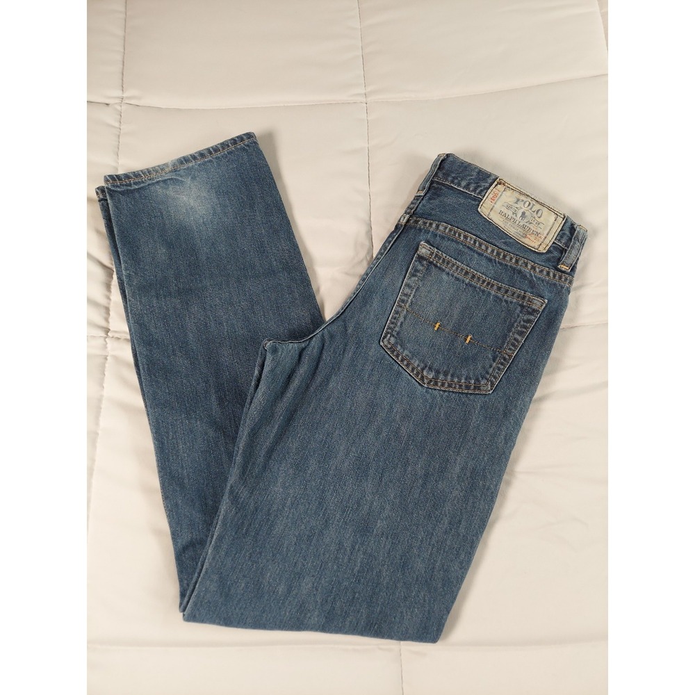 Polo Ralph Lauren Jeans Womens 18 (28x30) Blue Denim Straight Leg Vestry Classic